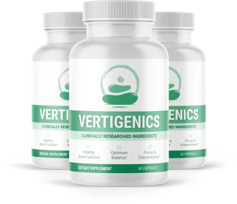 Vertigenics 3-bottle pack for balance and brain support