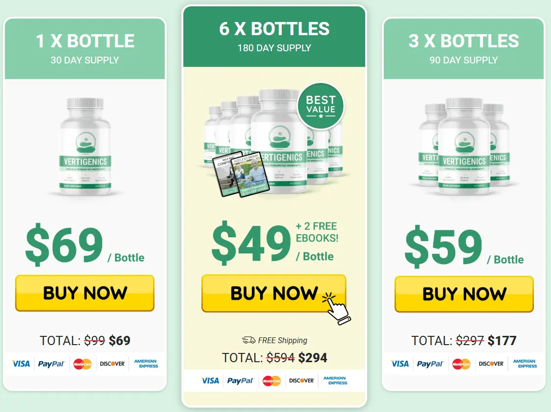 Vertigenics at discounted price with special limited-time offer